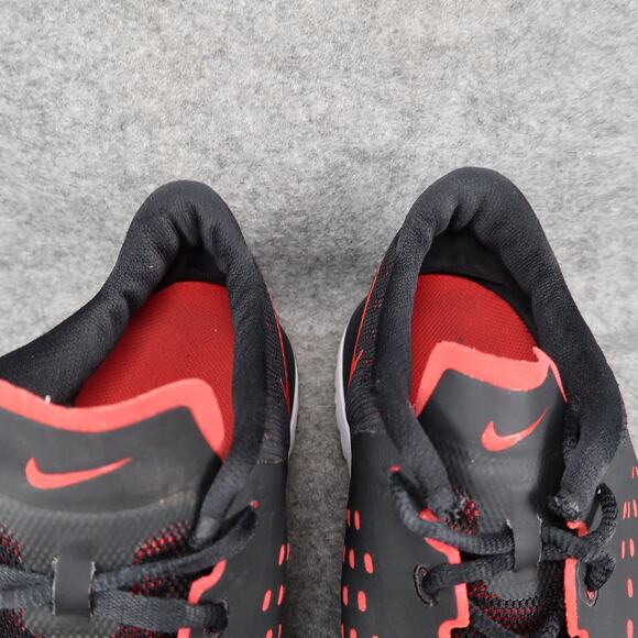 Nike Shoes Mens 11 Athletic Trainer FS Lite Run Sneakers Black Red Lightweight - Picture 3 of 14